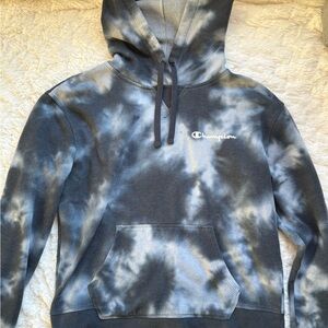 Champion Blue Tie-Dye Hoodie